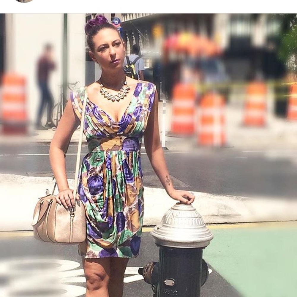 Sold! Stunning bcbg floral midi dress
